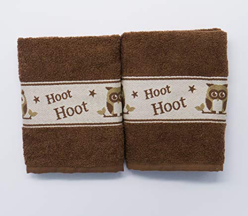 Lex de Linens Lot de 2 Animal Torchon/Serviette de Cuisine, 100% Coton, Chouette, 50 x 70 cm von Lex's Linens