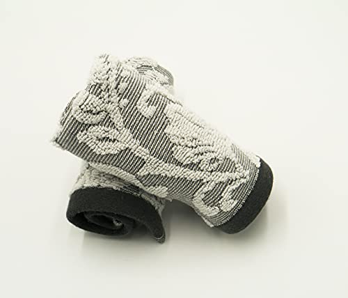 Lex's Linens 2 Stück Jacquard Floral Flanell Grau von Lex's Linens