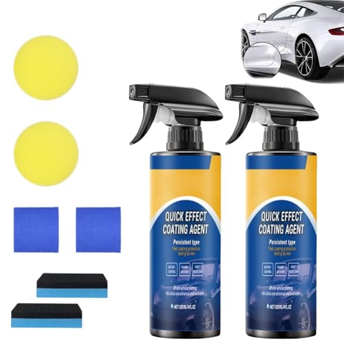LexTex Quick Effect Coating Agent, Multifunktionales Car Quick Acting Coating Agent Spray, 3 in 1 Hochschutz-Auto-Beschichtungsspray, Improves Clarity and Visibility, Long-Lasting Protection(2PCS) von LexTex