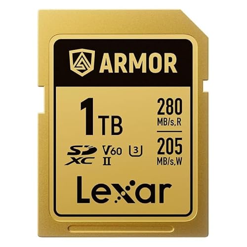 LEXAR Carte SDXC Pro Gold Series Armor UHS-II 1TB V60 IP68 Stainless Steel R280/W210MB/s von Lexar