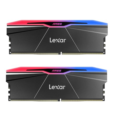 Lexar RGB DDR5 RAM 48GB Kit (2x24GB) 8000 MHz, 288-Pin-UDIMM Desktop Speicher, PC Gaming Computerspeicher für Intel XMP 3.0/Empowered by SK Hynix/CL40-48-48-128/1.35V von Lexar