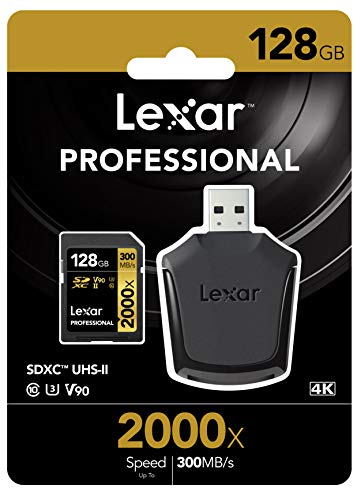 Lexar Professional 2000x SDXC Card UHS-I V90 U3 128GB Lexar Professional 2000x SDXC Card UHS-I V90 U3 128GB von Lexar