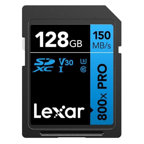 LEXAR SDXC 800x Pro 128GB 150MB/s C10 V30 U3 von Lexar