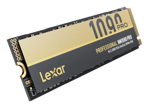 Lexar SSD 1TB NM1090 Pro M.2 2280 NVMe PCIe 5.0 intern Retail von Lexar
