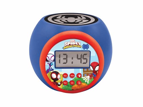 Lexibook, Spidey und Seine Super-Freunde, Projektionswecker mit Schlummerfunktion und Alarmfunktion, Nachtlicht mit Timer, LCD-Bildschirm, batteriebetrieben, RL977SP1 Lexibook, Spidey und Seine Super-Freunde, Projektionswecker mit Schlummerfunktion und Alarmfunktion, Nachtlicht mit Timer, LCD-Bildschirm, batteriebetrieben, RL977SP1 von Lexibook