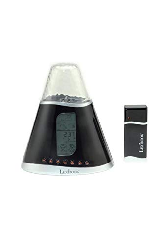 Lexibook WB400 Wellness Wetterstation Atmosphäre Spotlight, 4 Themen, Snooze Alarm und Funktion, Outdoor Sensor, Adapter oder Batterien, Schwarz/Beige. von Lexibook