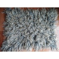 Grausamkeit Frei Luxus Echtes Lamm Fleece 6 "Schlösser Gefilzte Bereich Teppich 39" X 32 100cmx80 von LexiesStoreGoods