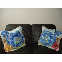 Luxus Weiche Wolle Von Hand Gefilzten Blumen Wiese Set Kissen Hülle Kissenbezug 20 "x 20" Wand Kunst Bilder von LexiesStoreGoods