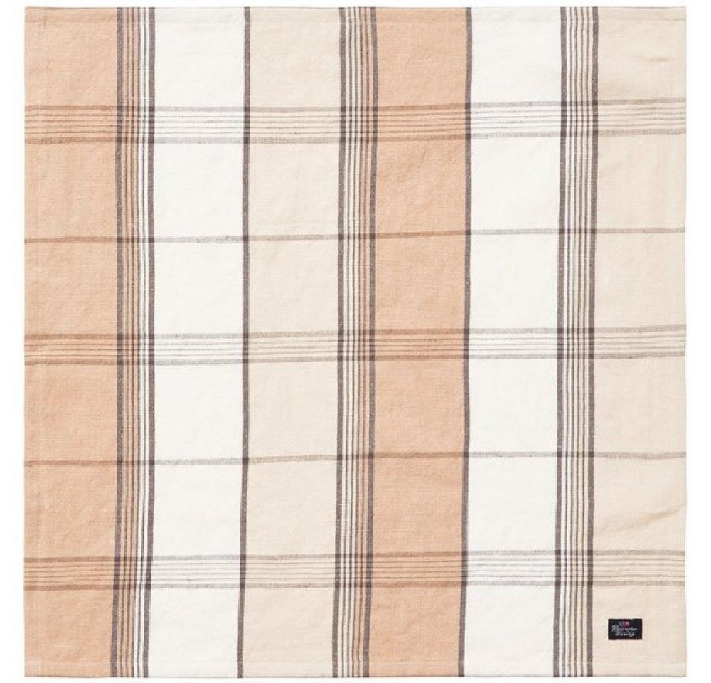 Lexington Serviettenhalter LEXINGTON Stoffserviette Linen-Cotton Checked Beige-White (50x50cm) von Lexington