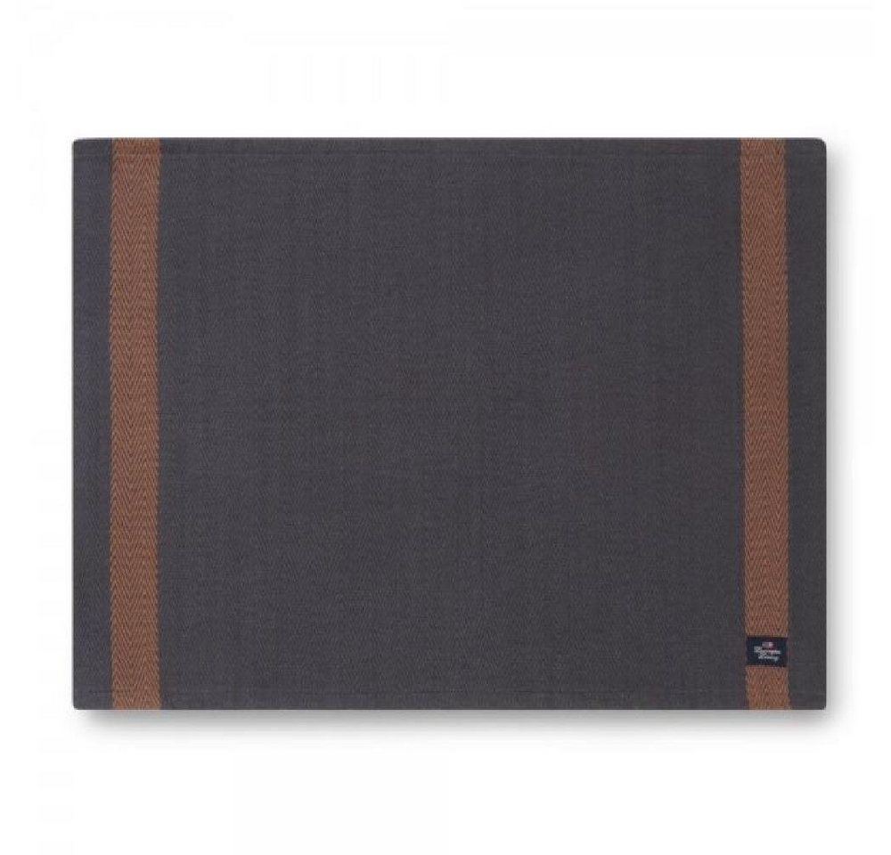 Lexington Tischdecke LEXINGTON Platzdecke Organic Cotton Herringbone Gray Beige (40x50) von Lexington