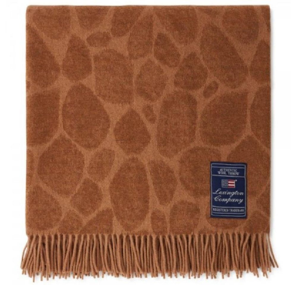 Wohndecke LEXINGTON Decke Graphic Recycled Wool Mix Dark Beige (130x170), Lexington von Lexington