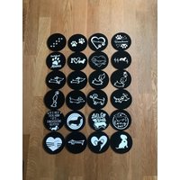 Dackel Untersetzer, Filzuntersetzer Dackel, Dachshund, Doxie, Glasuntersetzer Mit von LexisGeschenkideen