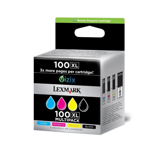 LEXMARK Nr.100XL c/m/y PB-Tinte Multipack von Lexmark