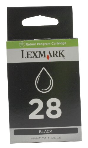 Lexmark 18C1428E 28 Tintenpatrone Standardkapazität 175 Seiten Rückgabe, schwarz von Lexmark