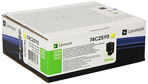 Lexmark Rückgabe Toner CS720 CS725 CX725 74C2SY0 Original Gelb 7000 Seiten von Lexmark