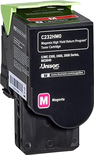 Lexmark C232HM0 Rückgabe-Tonerkassette Magenta mit hoher Kapazität von Lexmark