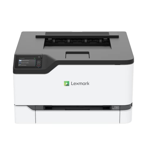 Lexmark C3426dw Farblaserdrucker mit Touchscreen, Kompakter Drucker für Büros, Wireless, Mobilgerätefreundlich, Cloud-Verbindung und automatischem beidseitigem Druck (4er-Serie) von Lexmark