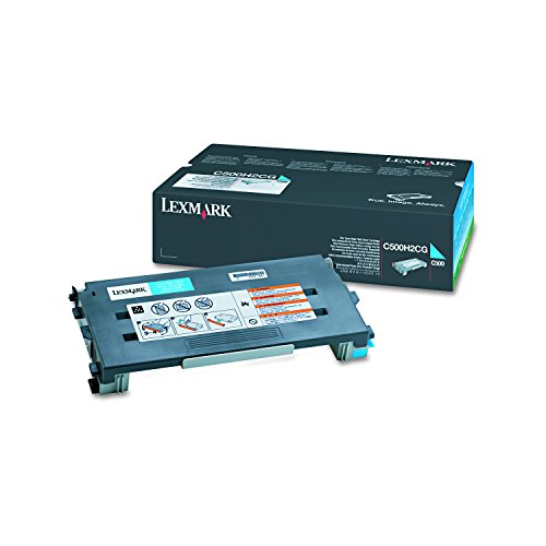 Lexmark C500H2CG C500n Tonerkartusche Höhekapazität 3.000 Seiten, cyan von Lexmark