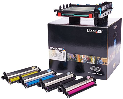 Lexmark C540X74G C540, C543, C544, X543, X544 Toner Drumkartusche und farbig 30.000 Seiten, schwarz von Lexmark