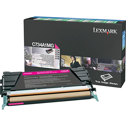 Lexmark C734A1MG C734, X734 Tonerkartusche 6.000 Seiten Rückgabe, magenta von Lexmark