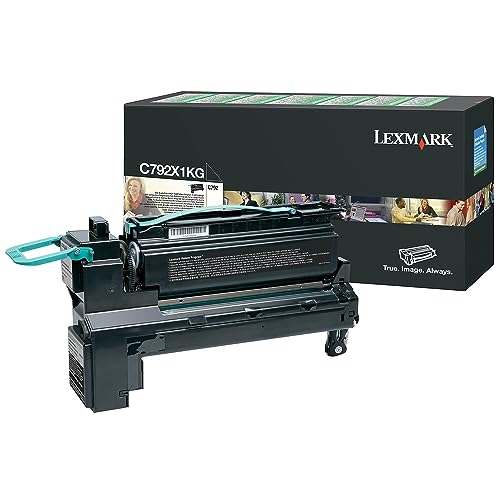 Lexmark C792X1KG C792 Tonerkartusche Standardkapazität 20.000 Seiten 1er-Pack return program, schwarz von Lexmark