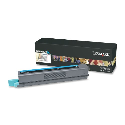 Lexmark C925H2CG C925 Tonerkartusche Höhekapazität 1er-Pack 7.500 Seiten, cyan von Lexmark