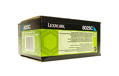 Lexmark Original 80C2SC0 / 802SC Toner Cyan Return Program CX 410 de von Lexmark