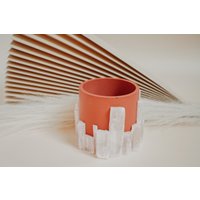 Selenit Zement Übertopf/ Kristall-Blumentopf/ Votivkerzenhalter/ Kristall-Dekor/Modern/ Frühlings-Dekor/ Wohn-Dekor/ Trendy Home/ Plant Mom Selenit Zement Übertopf/ Kristall-Blumentopf/ Votivkerzenhalter/ Kristall-Dekor/Modern/ Frühlings-Dekor/ Wohn-Dekor/ Trendy Home/ Plant Mom von Lexmoderne