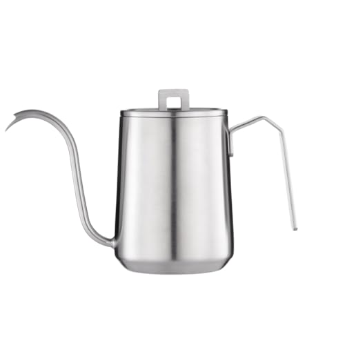 Lexnlux Schwanenhals-Handtropfkaffeekessel 600ml Edelstahl,Silber von Lexnlux