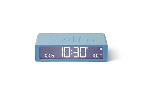 Lexon Flip Classic Digitaler Wecker mit umkehrbaren EIN/Aus-Seiten, wiederaufladbare Nachttischuhr mit LCD-Display, Berührungssensor für Schlummer- und Lichtfunktion – Hellblau Lexon Flip Classic Digitaler Wecker mit umkehrbaren EIN/Aus-Seiten, wiederaufladbare Nachttischuhr mit LCD-Display, Berührungssensor für Schlummer- und Lichtfunktion – Hellblau von Lexon
