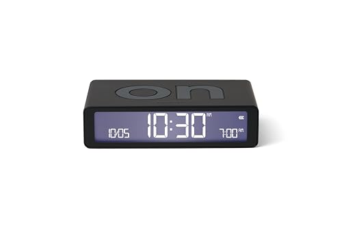 Lexon Flip Classic Digitaler Wecker mit umkehrbaren EIN/Aus-Seiten, wiederaufladbare Nachttischuhr mit LCD-Display, Berührungssensor für Schlummer- und Lichtfunktion - Schwarz Lexon Flip Classic Digitaler Wecker mit umkehrbaren EIN/Aus-Seiten, wiederaufladbare Nachttischuhr mit LCD-Display, Berührungssensor für Schlummer- und Lichtfunktion - Schwarz von Lexon