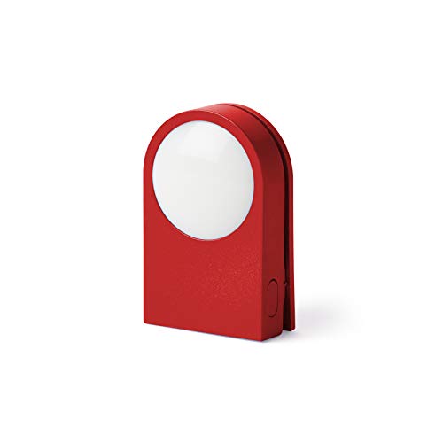 Lexon Lucie Mini-LED-Clip-Lampe (Rot) von Lexon