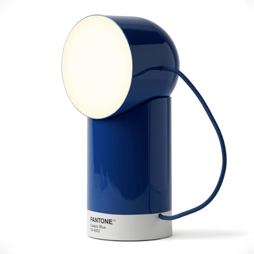 Lexon ORBE LED Tischlampe, Wiederaufladbare Tischlampe, Kabellos Tischlampe mit abnehmbarem Magnetkopf und Drehbarer Kopf für Nachttisch, Büro oder Terrasse (Blau) von Lexon