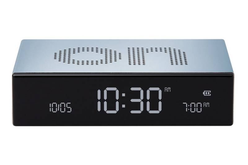 Lexon Quarzwecker DigitalFlip Premium Hellblau Lexon Quarzwecker DigitalFlip Premium Hellblau von Lexon