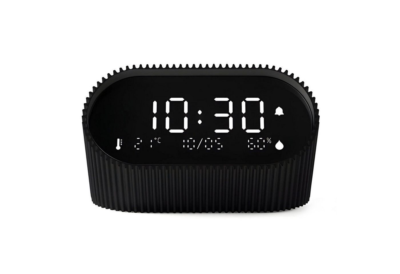 Lexon Quarzwecker Digitalwecker Ray Clock Mattschwarz von Lexon