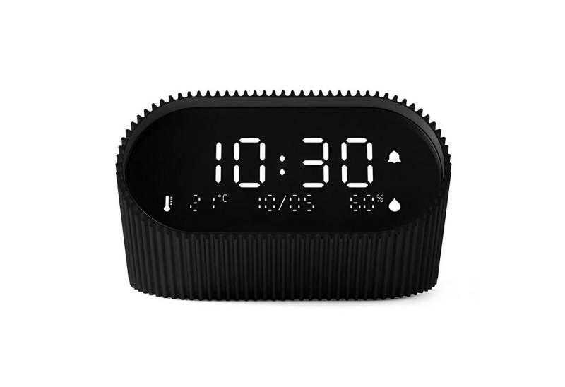 Lexon Quarzwecker Digitalwecker Ray Clock Mattschwarz von Lexon