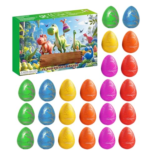 Adventskalender | 24 Tage Weihnachts Countdown - Tierspielzeug Ei Geschenk Für Kinder Jugendliche Festdekoration Partyaktivität von Lexsyn