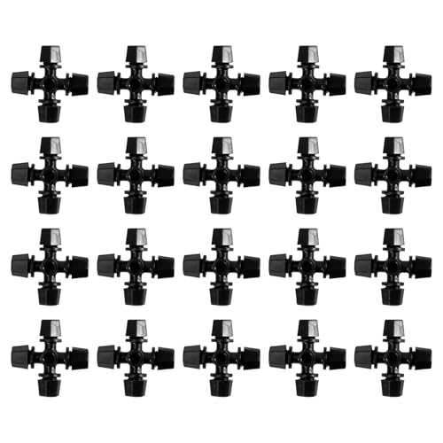 Bewässerungssprinklerköpfe - 20 Stück Gartensprühkopf - Einstellbare Gartenschlauchdüsen Für Garten Rasen Feld Hochbeet Gewächshaus von Lexsyn