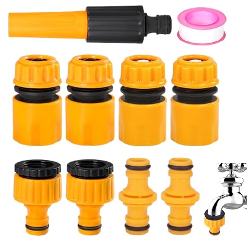 Gartenschlauch Verbinder Set,6 mm Gartenschlauch Schnellverbinder | Fittings Adapter Wetterbeständiges Design Für Wasserhahn Sprinkler Pool Rasen Außenbereich Gewächshaus Auto Gartenschlauch Verbinder Set,6 mm Gartenschlauch Schnellverbinder | Fittings Adapter Wetterbeständiges Design Für Wasserhahn Sprinkler Pool Rasen Außenbereich Gewächshaus Auto von Lexsyn