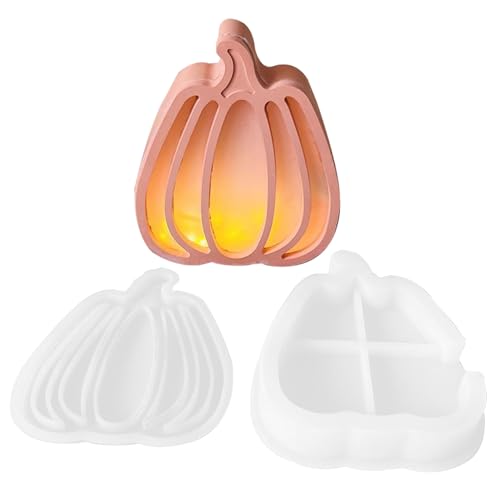 Gipsformen - 2 Stück Tropfwachs Kürbisformen | Halloween Deko Atmosphärenlampe Bastelset Für Anfänger Kinder Erwachsene Zuhause Feiern Gipsformen - 2 Stück Tropfwachs Kürbisformen | Halloween Deko Atmosphärenlampe Bastelset Für Anfänger Kinder Erwachsene Zuhause Feiern von Lexsyn