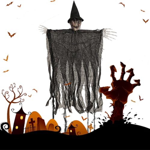 Halloween Hexendekor - Schaurige Hexen Deko Für Draußen Und Feste | Halloween Deko Für Schlafzimmer Garten Terrasse Rasen Spukhaus Draußen Halloween Hexendekor - Schaurige Hexen Deko Für Draußen Und Feste | Halloween Deko Für Schlafzimmer Garten Terrasse Rasen Spukhaus Draußen von Lexsyn