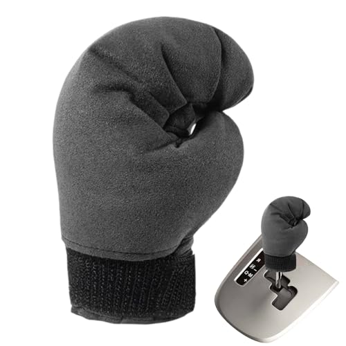 Lexsyn Car Gear Shift Cover - Lustiger Anti-Rutsch Boxhandschuh Schaltknaufschutz | Automobilinnenraum Deko für Reise Picknick Pendeln Camping Straßenfahrten von Lexsyn