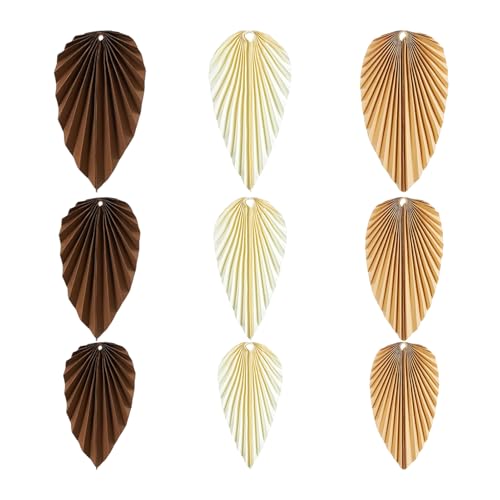Lexsyn Herbst Deko Für Party | 9 Stücke Hochzeit Ahornblätter Papier Fächer Deko,Aufhängbare für Erntedankfest Geburtstag Hochzeit - Für Geburtstag Thanksgiving Party von Lexsyn