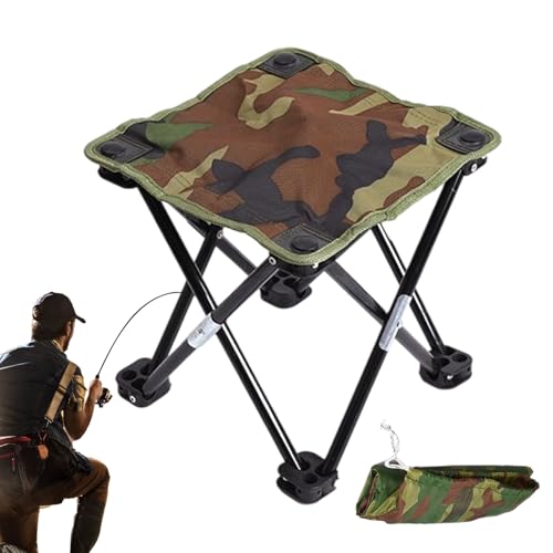 Lexsyn Tragbarer Klapphocker | Wanderung Ausziehbarer Campingstuhl,Tragbarer Klapphocker für Angeln Camping Wandern Garten Outdoor Picknick Lexsyn Tragbarer Klapphocker | Wanderung Ausziehbarer Campingstuhl,Tragbarer Klapphocker für Angeln Camping Wandern Garten Outdoor Picknick von Lexsyn