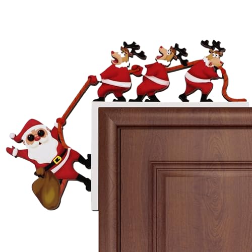 Lexsyn Weihnachtliche Türdekoration Ecke,Festliche Holz Deko Für Party - Holzschild Türdekoration | Für Wohnzimmer Schlafzimmer Fensterbankschmuck Home Lexsyn Weihnachtliche Türdekoration Ecke,Festliche Holz Deko Für Party - Holzschild Türdekoration | Für Wohnzimmer Schlafzimmer Fensterbankschmuck Home von Lexsyn