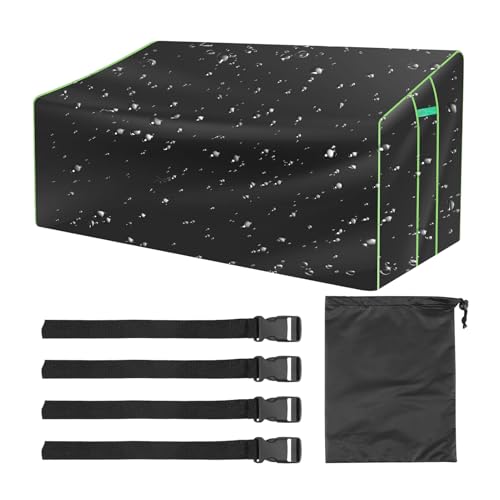 Outdoor Zweisitzer Schutzabdeckung - Wetterbeständiger Möbelschutz | Outdoor Sitzbank Staubschutz,Für Pflege Terrasse Garten Couch Sofa Möbel von Lexsyn