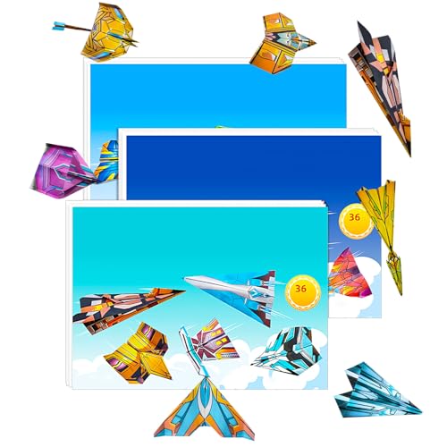 Papierflieger Set,Bastelset Mit 108 Bögen Für Papierflieger | Pädagogisches Spielzeug Bastelbedarf Für Mädchen Schule Ferien Geburtstagsgeschenke Kleinkinder Kinder Papierflieger Set,Bastelset Mit 108 Bögen Für Papierflieger | Pädagogisches Spielzeug Bastelbedarf Für Mädchen Schule Ferien Geburtstagsgeschenke Kleinkinder Kinder von Lexsyn