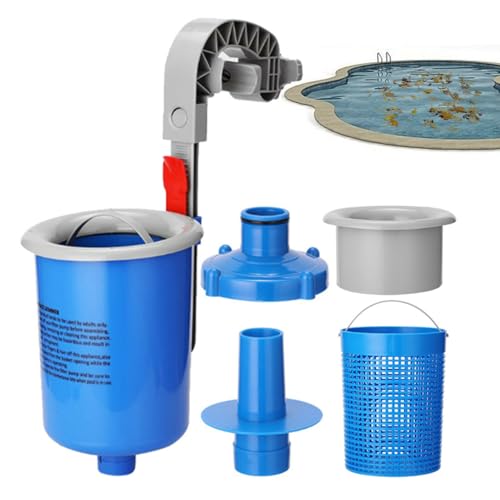 Pool Skimmer Set,Wandmontierter Pool Skimmer Reiniger Für Die Schwimmbadpflege - Ersatzteile für automatischen Schmutzentferner für röhrenförmige Metallrahmen für Garten Park und von Lexsyn