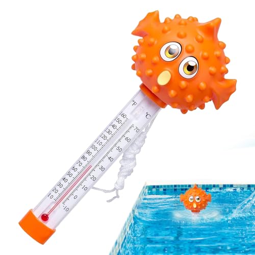 Pooltemperatur - Tierbademesswerkzeug | Stoßdichtes schwimmendes Spa -Temperatur -Leswerkzeug für den Aquariumteich im Freien in der Badewanne im Freien von Lexsyn