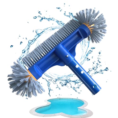Schwimmbadbürste - Pool Schrubberbürste | Winkelförmiger Bürstenkopf Zur Fliesenreinigung Und Algenentfernung Bei Pool Und von Lexsyn